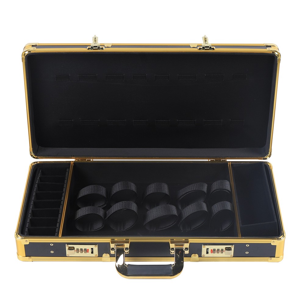 Portable Barber Organizer Case with Security Lock and Stylish Design