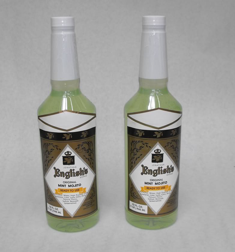 (2x) JE MINT MOJITO MIX 32oz.  Cocktail Drink Mixer Tiki  FREE SHIP IN USA