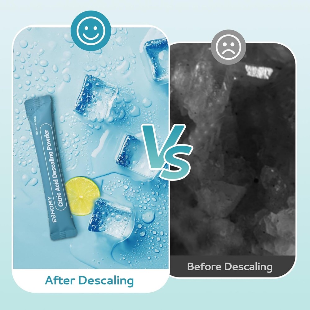 EUHOMY Ice Maker Cleaner & Descaler | 12 Use & Individually Packed | Ice Machine