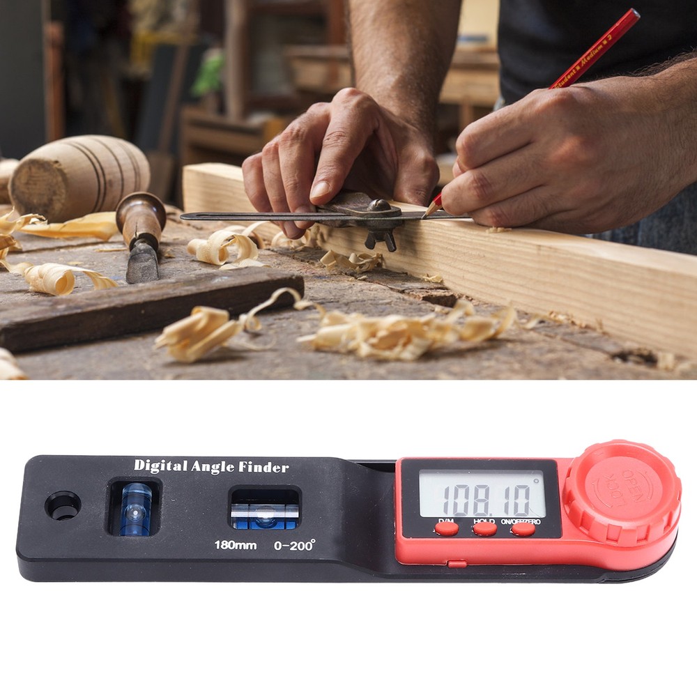0200° Digital Display Angle Finder High Accuracy Electronic Level