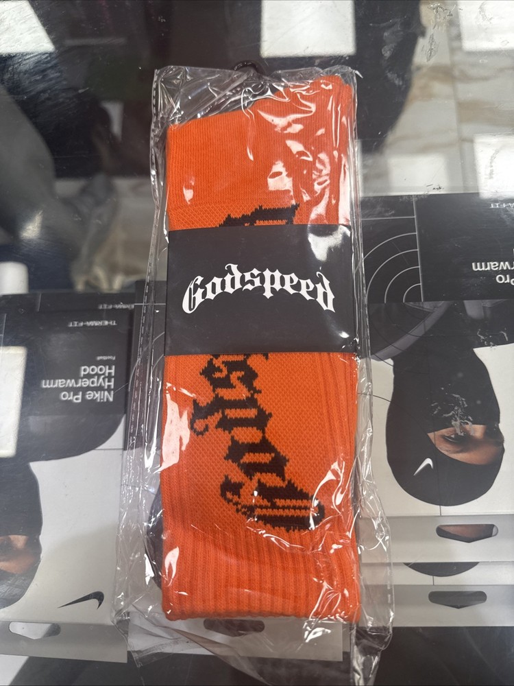New Godspeed Socks Orange/Black Logo