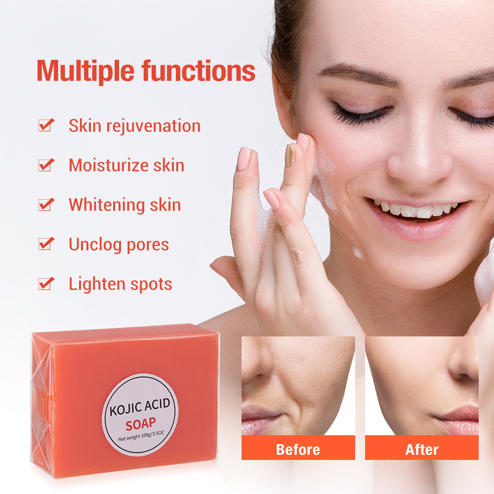 5/3X Skin Brightening Soap Original Kojic Acid Soap for Dark Spot Whitening 100g