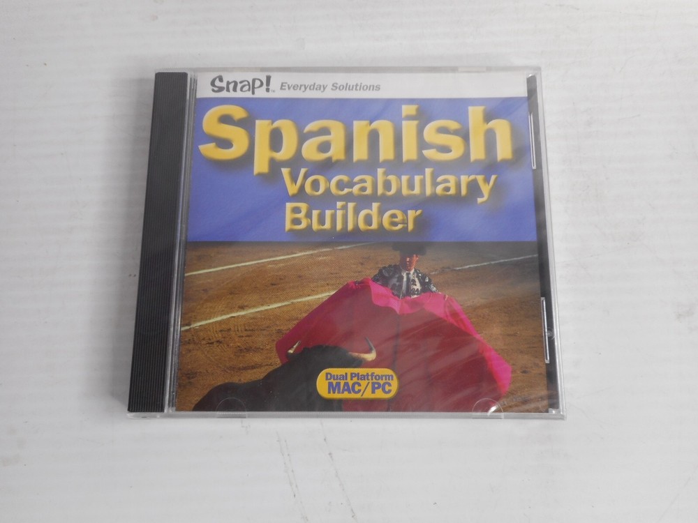 SNAP! Spanish Vocabulary Builder Digital Platform Windows 95 , MAC/ PC  Sealed!!