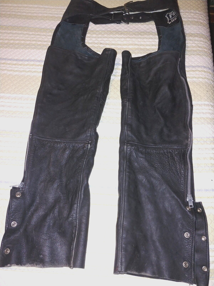 Genuine Leather Motorcycle Chaps
