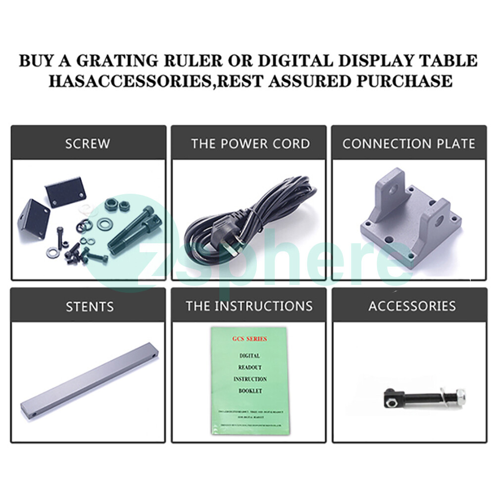 2 Axis digital readout & 5micron linear scale encoder Kit 85V~260V Precision US