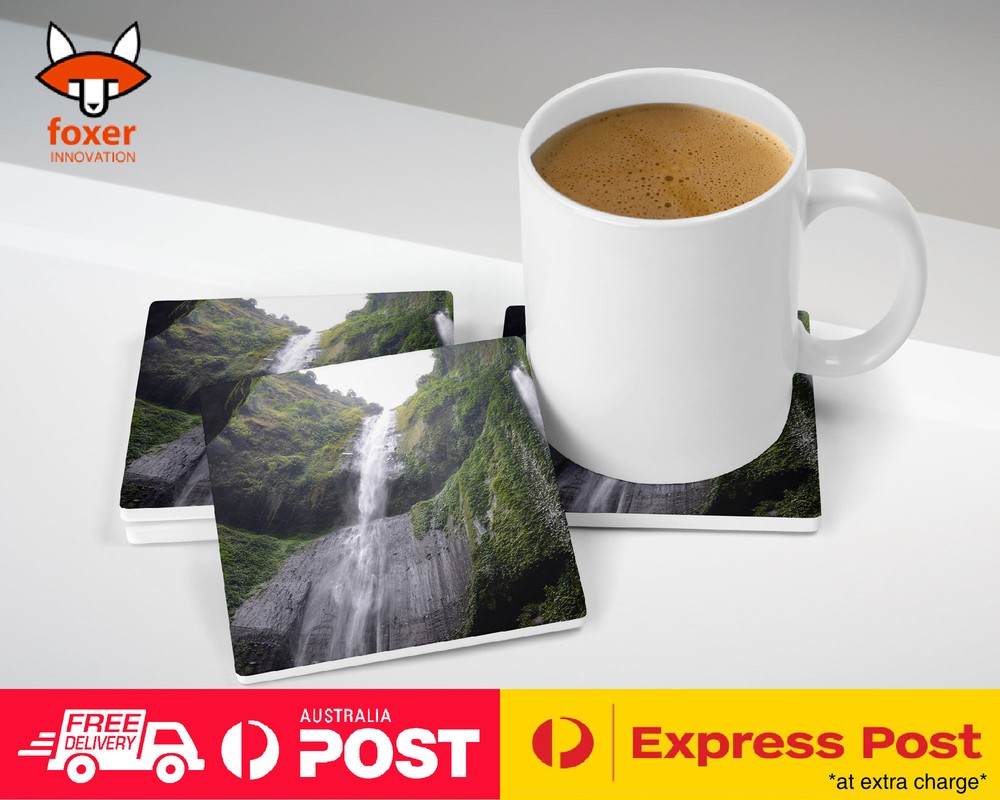 COASTER COFFEE DRINKING MAT|WATERFALL RIVER LAKE 8