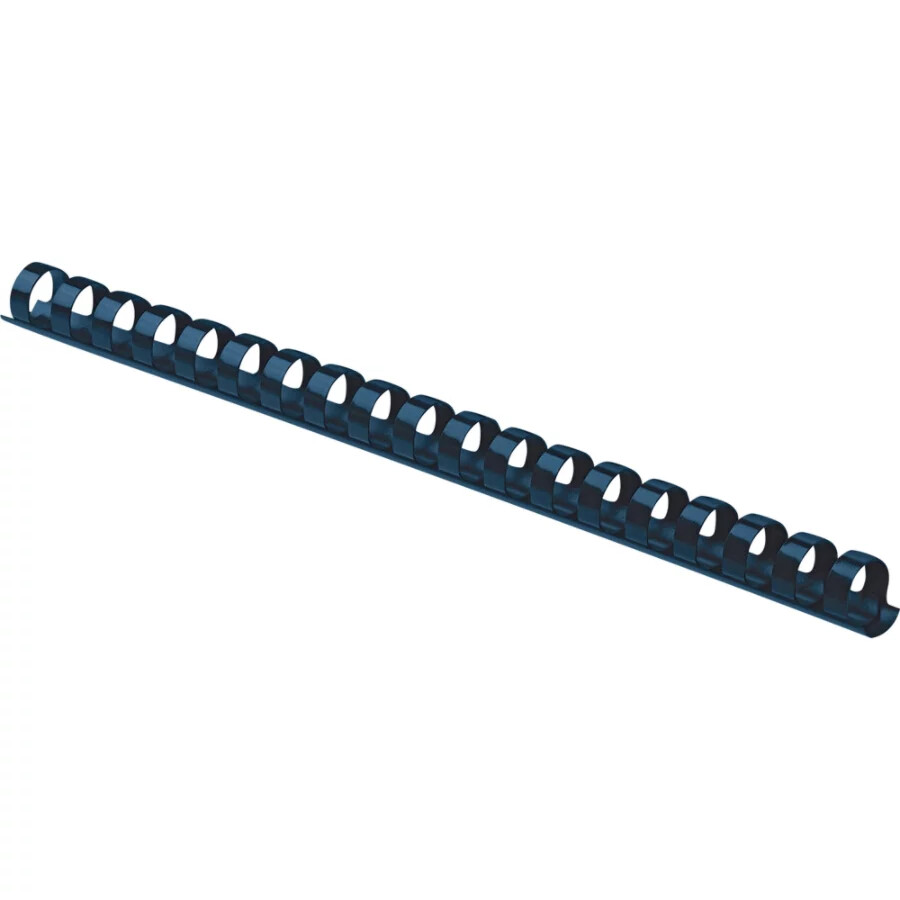 Fellowes Plastic Comb Bindings 3/8" Dia 55 Sheet Capacity Navy Blue 100 Combs
