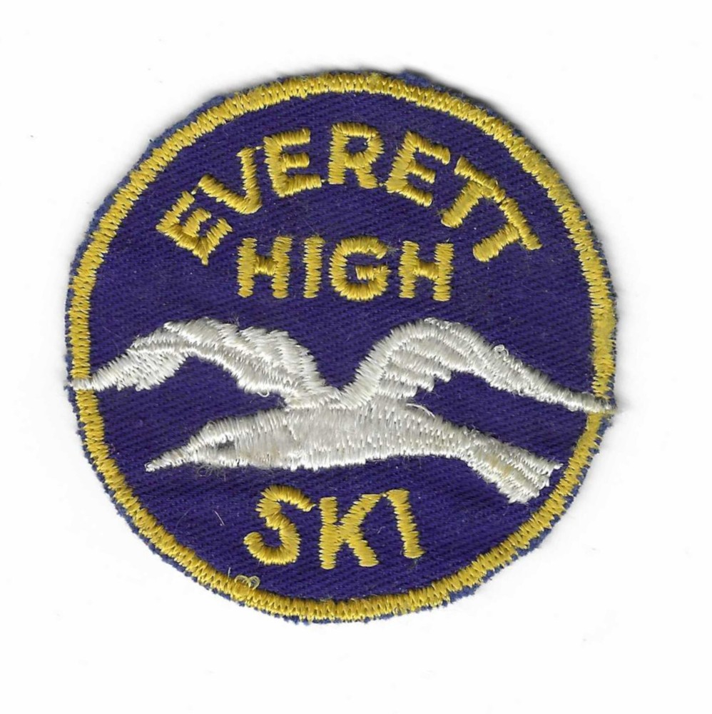 Vintage Everett Washington High School Ski Patch 3"