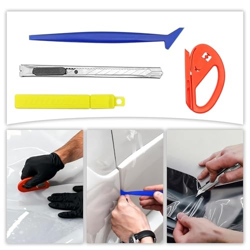 Vehicle Vinyl Wrap Tool Kit/Window Tinting Tool Include, Felt Squeegee, Window