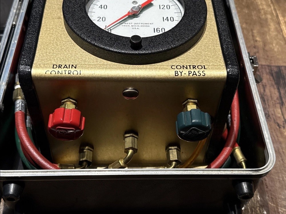 Mid-West Instrument Model 830 Five Valve Backflow Preventer Test Kit & Case
