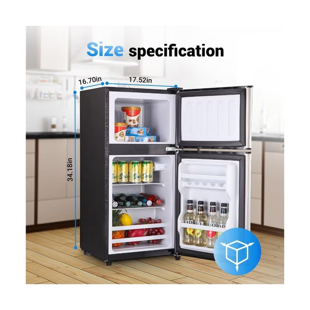 FLS-80-SILVER Compact Fridge, Silver