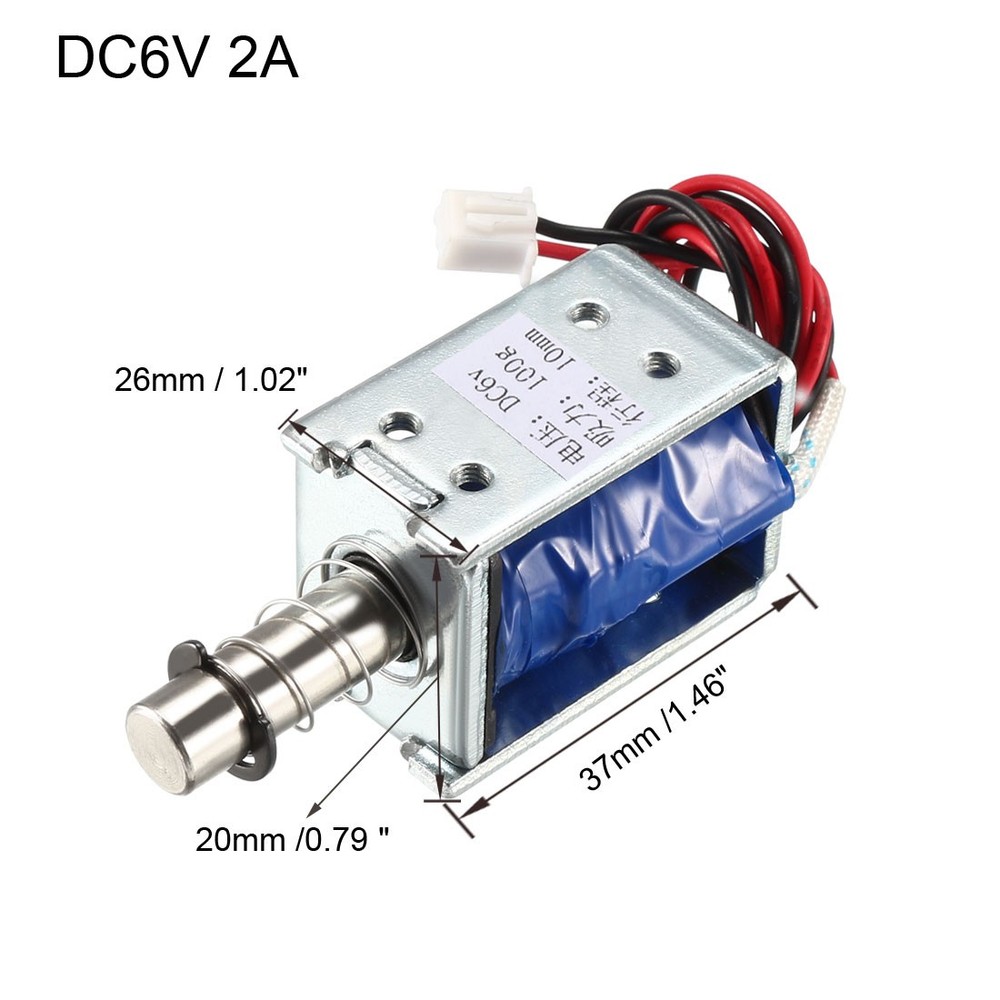 DC6V 2A 10mm Electromagnetic Solenoid Pull Type for Recorder