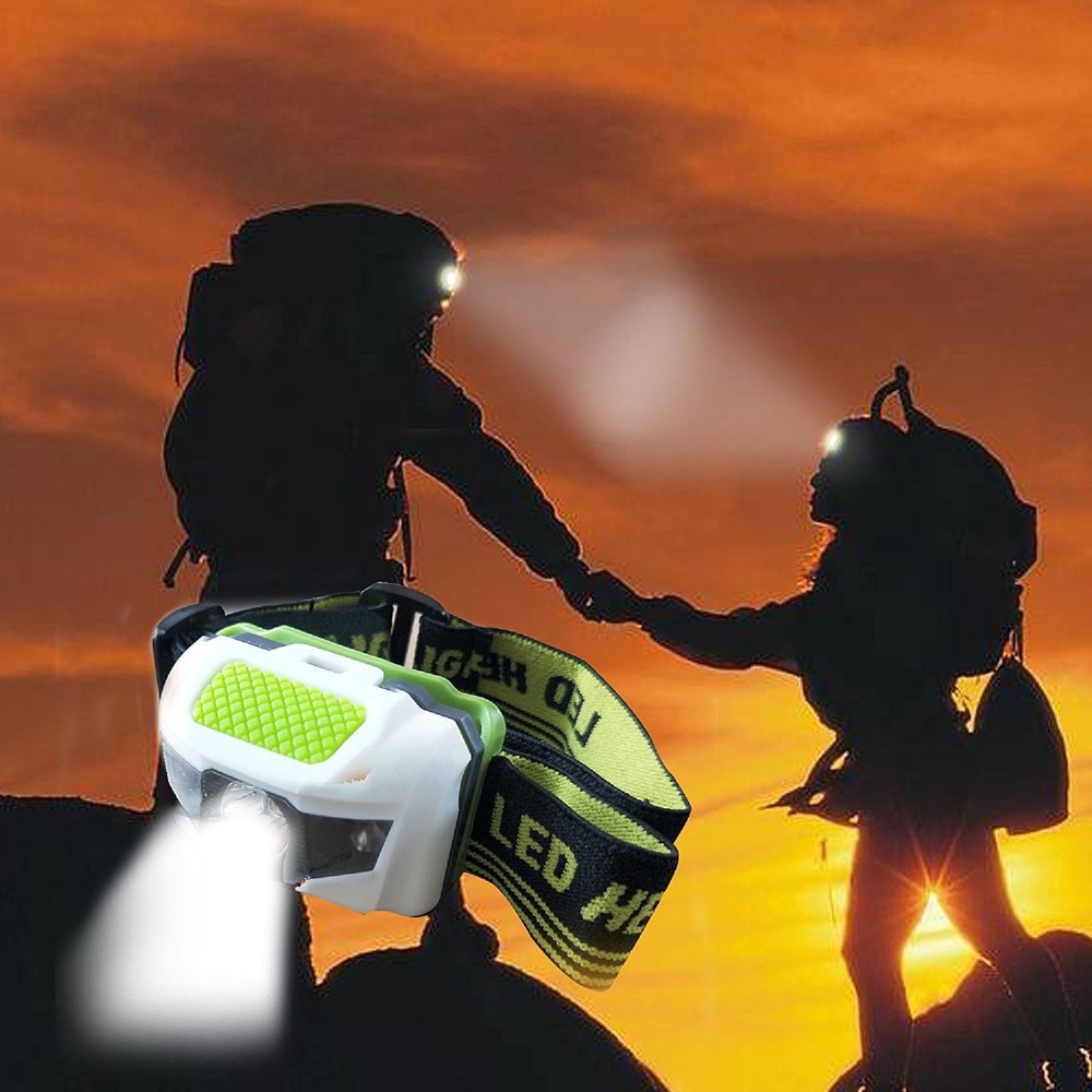 LED Headlamp Flashlight Headlight - Lightweight Weather Resistant w Strobe Light