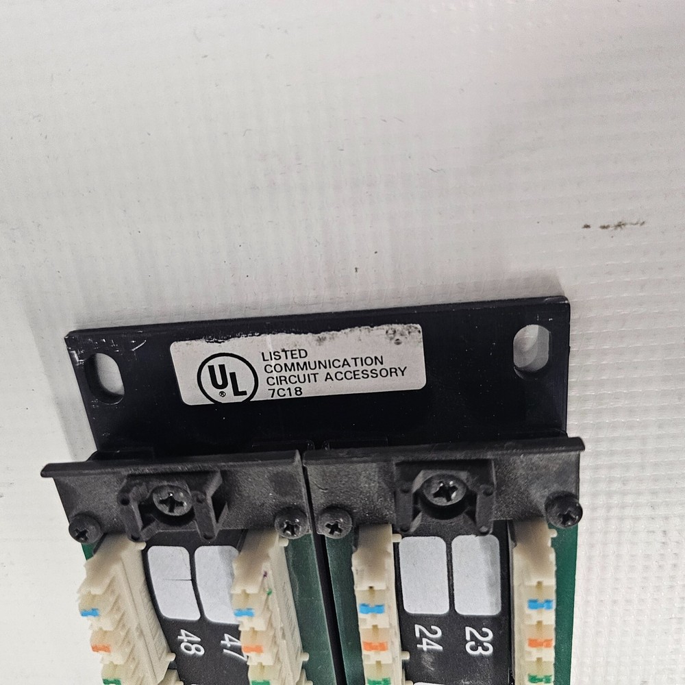 UL Listed Comm. Circut Accessory Cat5 Jack Panel 48 Port 19" Rack Mountable