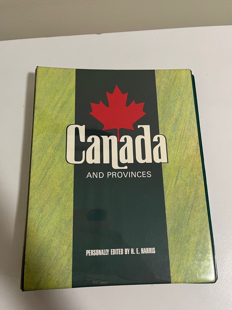 Canada and Provinces Stamp Album by H.E. Harris - Contains about 30 Stamps