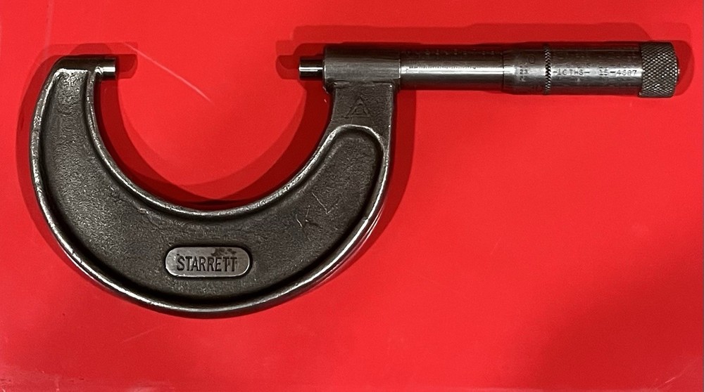 Starrett NO436 Outside Micrometer 1”-2”