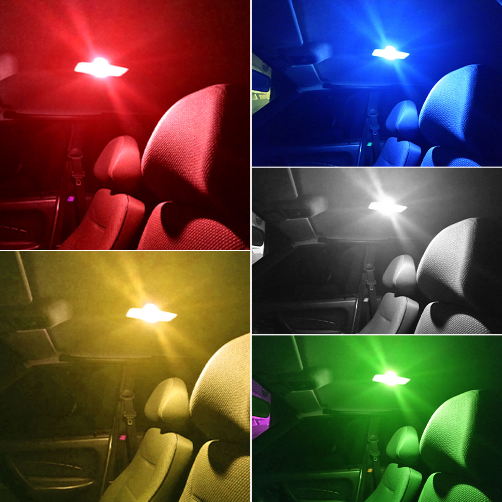 70PCS T5 T10 5050-SMD LED Speedometer Instrument Gauge Cluster Dash Light Bulbs