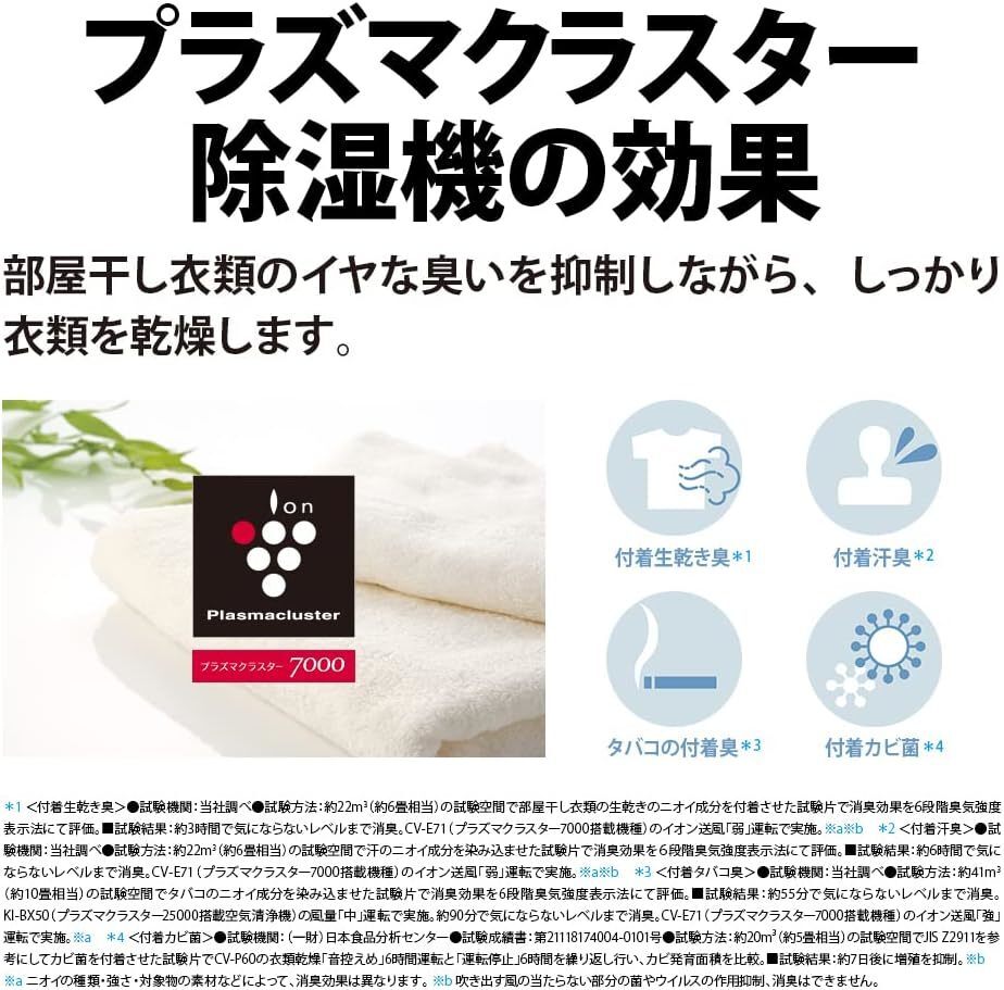 Sharp Desiccant Dehumidifier Clothes Drying 5.6L Plasmacluster 7000