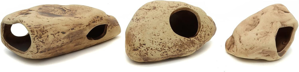 Stackable Aquarium Ceramic Decorations Rock Caves Betta Fish Tank Decor Accessor