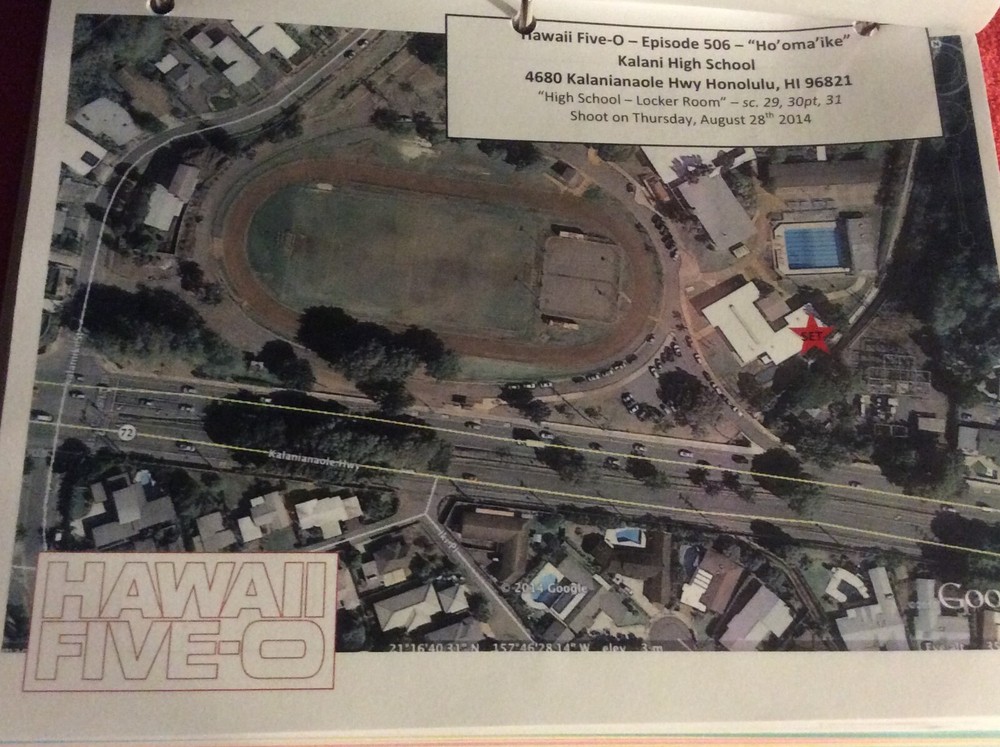 HAWAII FIVE-O ORIGINAL SCRIPT 506 NOTES SCHEDULE + 2014 HO' OMA IKE