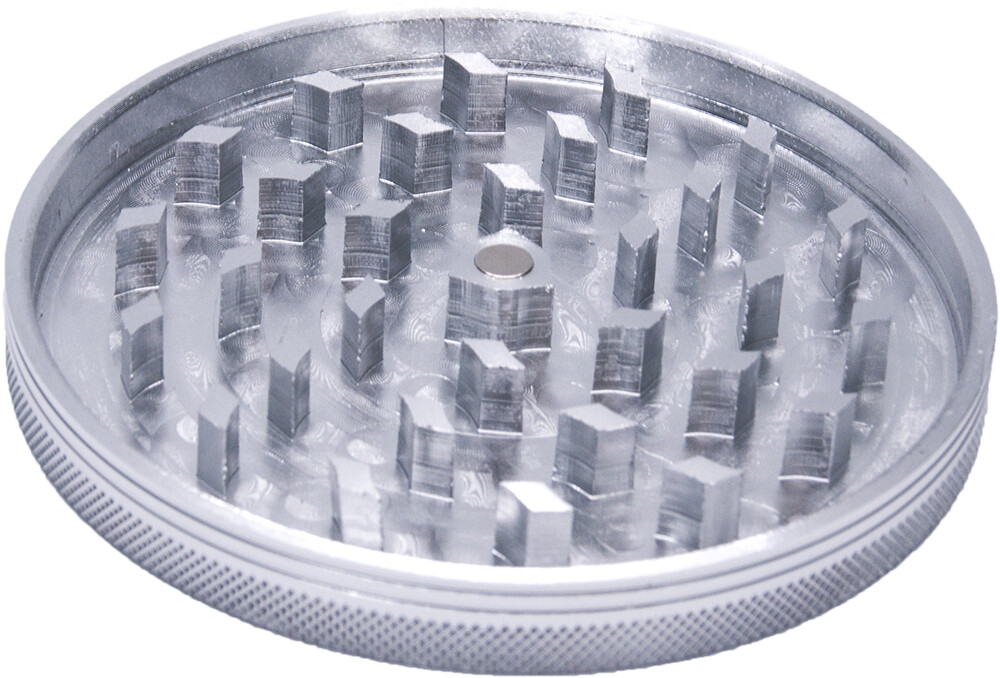 4 Inch Aluminum Huge 4 Piece Grinder Tobacco Herb Spice Crusher Silver Color