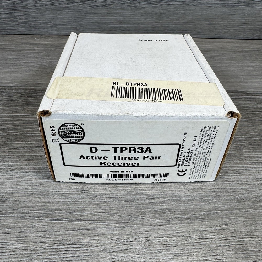 RDL D-TPR3A Active Three-Pair Receiver - Twisted Pair Format-A
