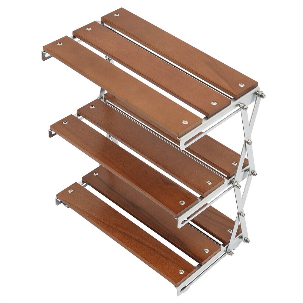 Camping Kitchen Table Picnic Cabinet Folding Cooking Storage Rack Portable