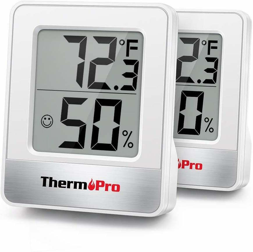 2PCS LCD Digital Indoor Thermometer Room Hygrometer Temperature Humidity Monitor