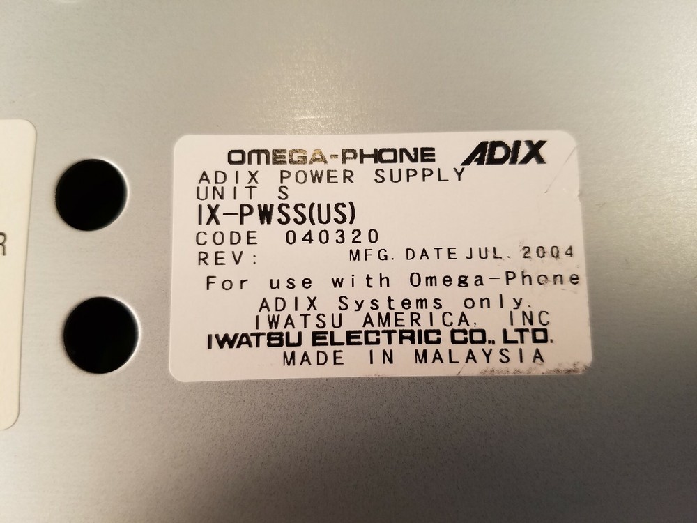 Iwatsu IX-PWSS ADIX-S Power Supply