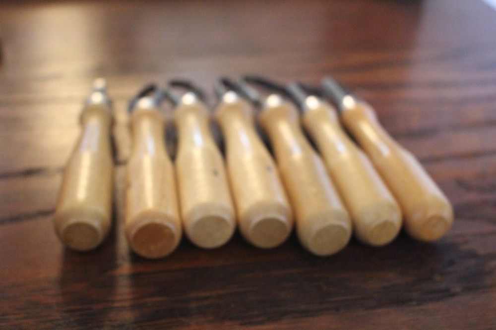 Pottery Tools, Large Loop Tools, Set of 7, New