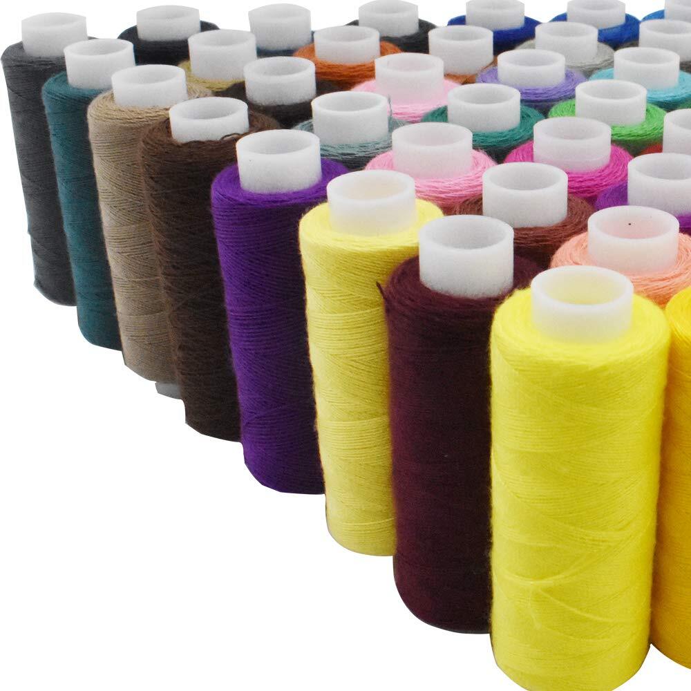 60 Color Polyester Threads 250 Yard Per Spools Sewing Kit Hand & Machine