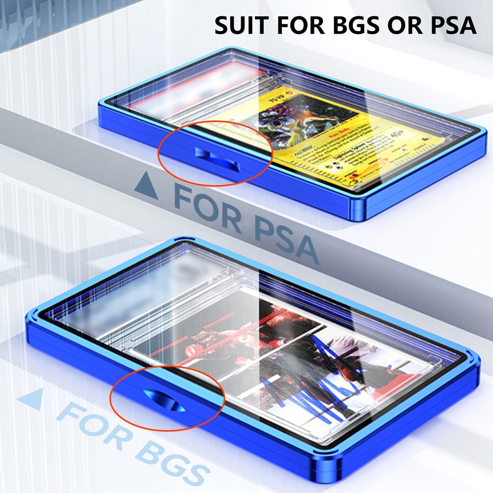 Magnetic Slab Case Protector for PSA BGS Graded Cards Stackable Metal Bumper