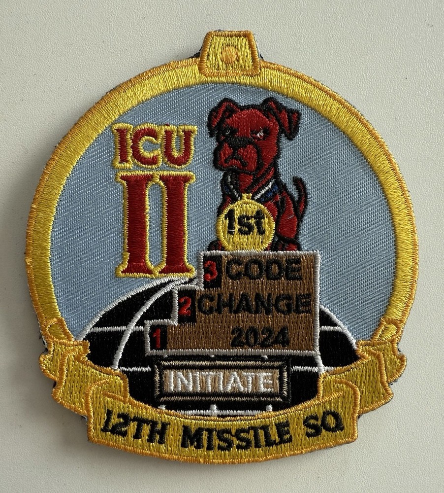 12th Missile Squadron, Red Dogs, 12 MS, ICBM Patch, Nuclear, Morale, Code Change