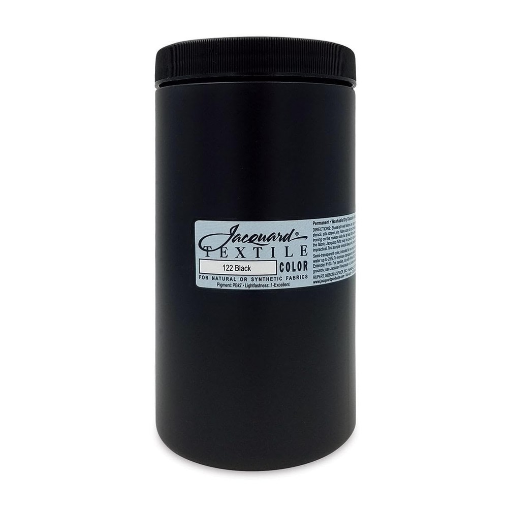 Jacquard Textile Color - Black, 32 oz Jar