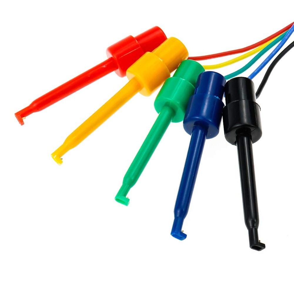 Testing Hook Clip Probe Test Leads Electronics Silicone Test Leads 50cm/19.7I...