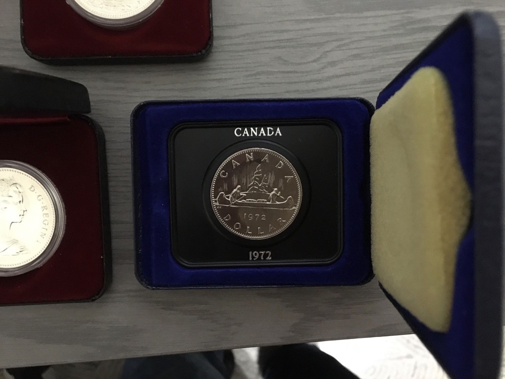 Canadian Proof Dollars Five Coins