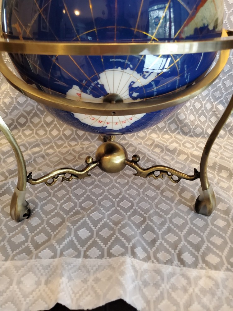 Vintage Semi Precious Stone Globe