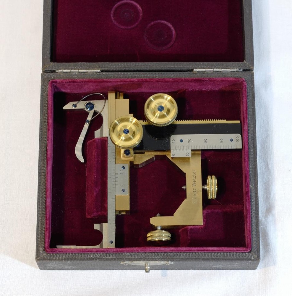 microscope antique collectible  Fascinating Accessory "Leitz Mechanical Stage