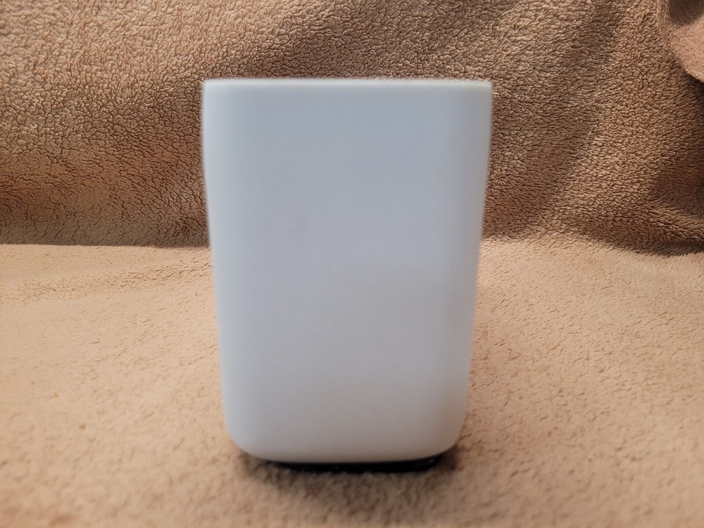 Toothpaste & Toothbrush Holder White Stoneware 2 large sections Unfancy Plain