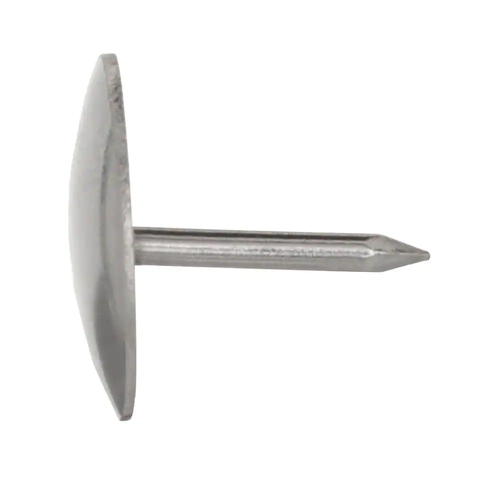 13/32 In. Nickel Thumb Tacks Rounded Flat Head (60-Pack)