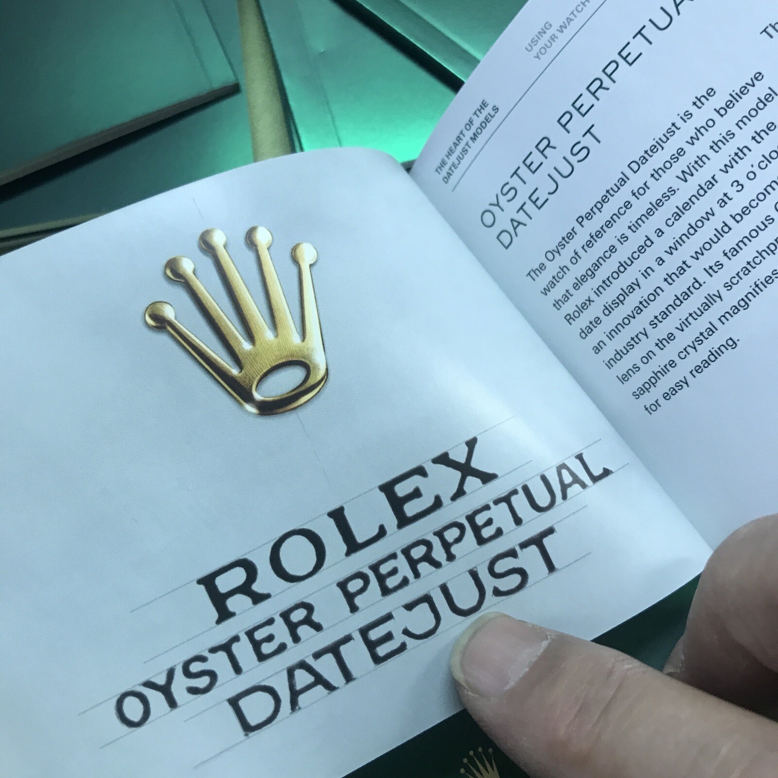 Rolex 2015-2018 New Style Date Just Booklets ;manual ; All English❗️choose Year