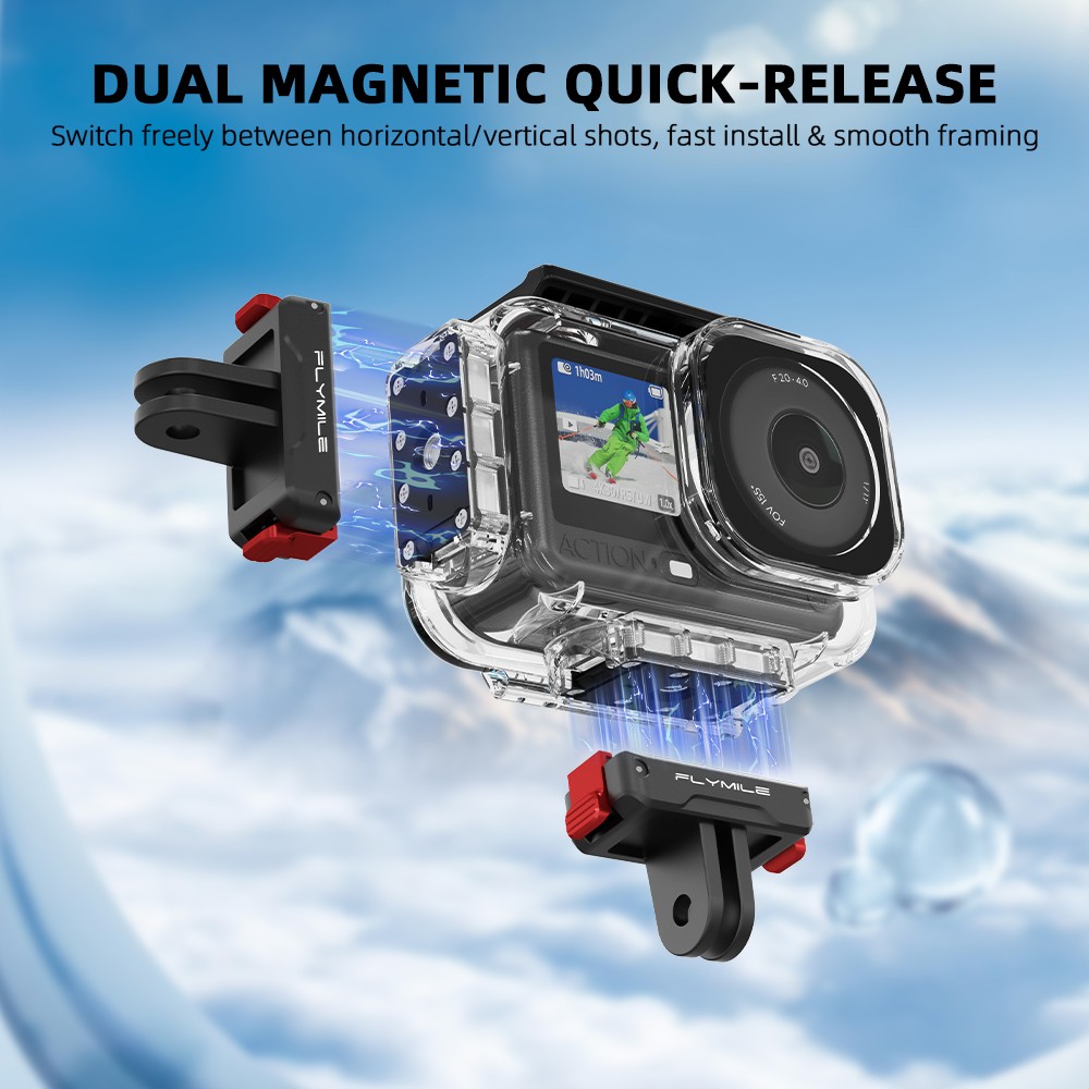 Waterproof Case For DJI OSMO Action6 Camera 60M/196FT Invisible Shell Accessory