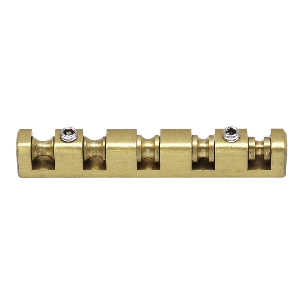 5 String 45mm Bass Nut Split Regulation Adjustable Height Brass Roller Nut