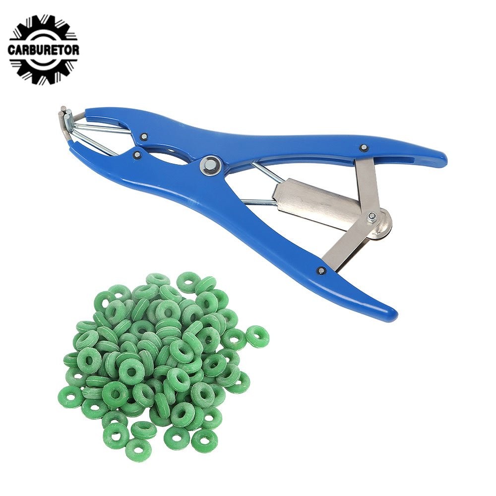 100 Marking Rings Bander Docking Elastrator Applicator Castrator Lamb Applicator