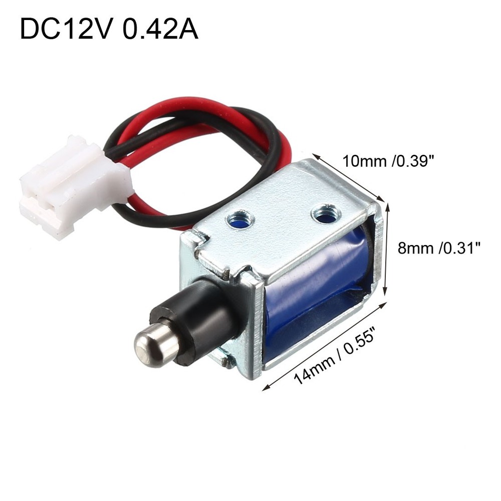 DC12V 0.42A 3mm Mini Electromagnetic Solenoid Pull Type