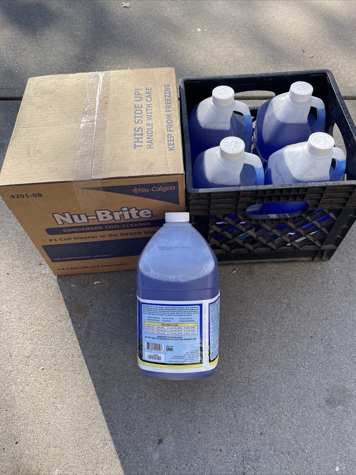 Nu-Brite Coil Cleaner 1 Gallon Brand New Sold Individual AC Unit Cleaner