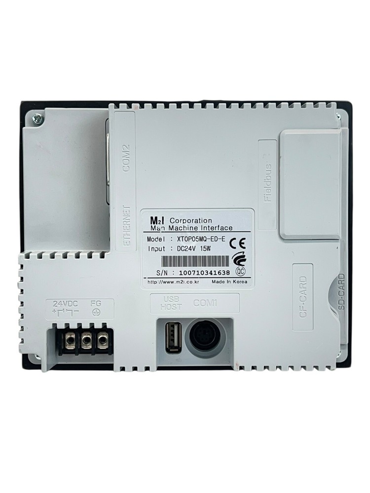 M2I CORPORATION MAN MACHINE INTERFACE XT0P05MQ-ED-E DC24V 15W TOP TOUCH PANEL