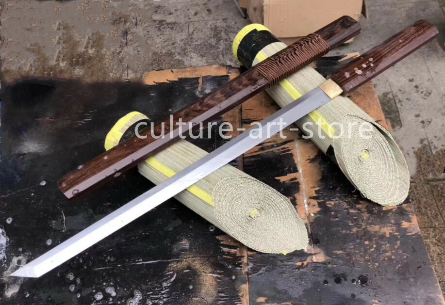 Handmade Japanese Samurai Katana Spring Steel Function Sword Wakizashi Sharp