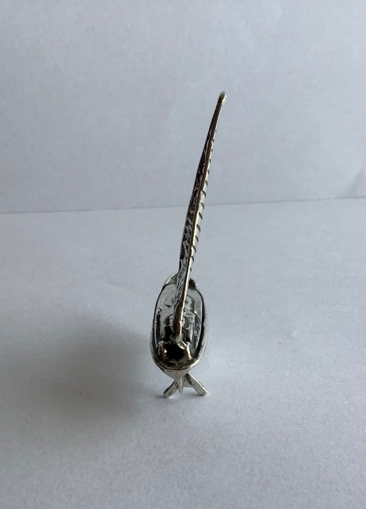 VINTAGE CONTINENTAL SOLID SILVER MINIATURE SAILING BOAT
