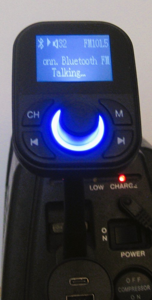 Bluetooth FM Transmitter Model 100109881 with AUX and SD Card Slot